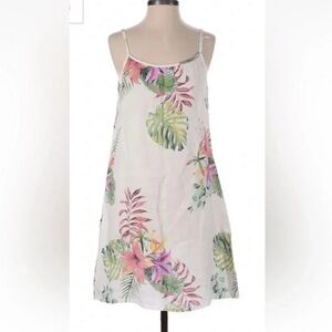 Lungo L’Arno tropical Linen dress sz L